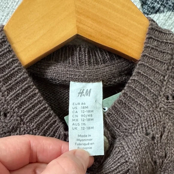 NWT Pointelle Knit Cardigan - Picture 7 of 9